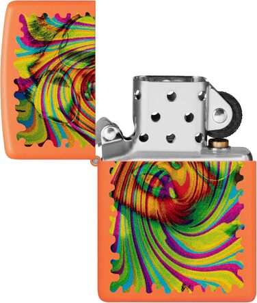 Запальничка Zippo з окулярами, матова, помаранчева