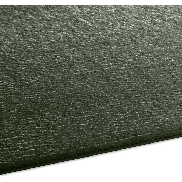 Килимок для ванної Taracarpet Fiona, 50x80 см, темно-зелений, антиковзаючий, миючий, для ванної кімнати