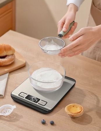 Кухонні ваги BOTC, жовтий/золотий, до 10 кг