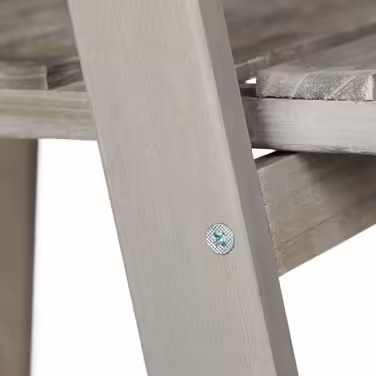 Relaxdays Wooden Flower Step (Grey)