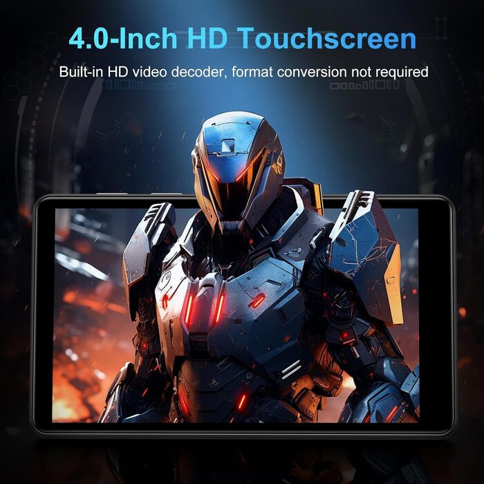 MP3 плеєр SWOFY 80GB з Bluetooth та Wi-Fi, 4.0