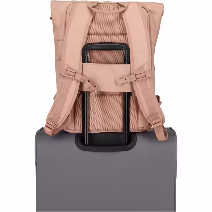 Travelite Basics Roll-Up Rucksack 60 cm, One Size, (Powder Pink)