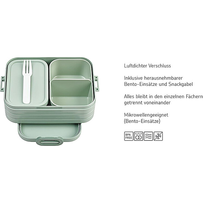 LUNCHBOX Mepal Take A Break - ланчбокс з відділеннями, 1500 мл, блакитний (Old Nordic Blue)