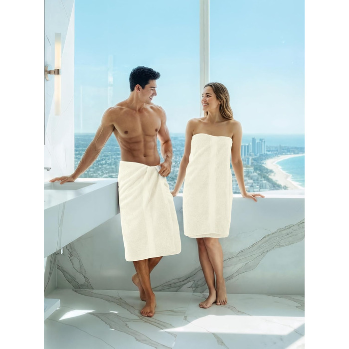 Набір білих банних рушників Utopia Towels (4 шт.), 100% бавовна, преміум якість 600 г/м², гігроскопічні та м'які рушники для ванної