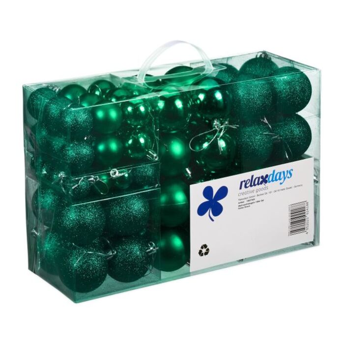 Relaxdays Set of 100 Christmas Baubles