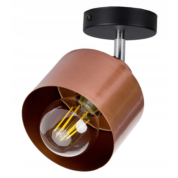 Регульований настінний світильник-бра в стилі лофт, метал, мідь