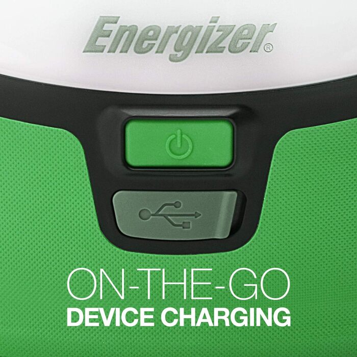 Energizer LED Camping Lantern, Vision Recharge Lantern for Camping, Hiking, Emergency, Green