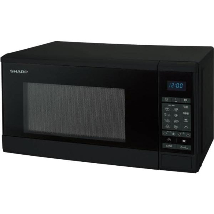 Мікрохвильова піч Sharp R-270BK Solo, 20 л, 800 Вт, чорна