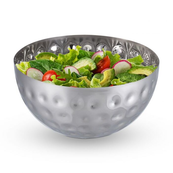 Relaxdays Silver Serving Bowl