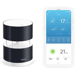 Анемометр Netatmo для метеостанції, чорний, 16 см