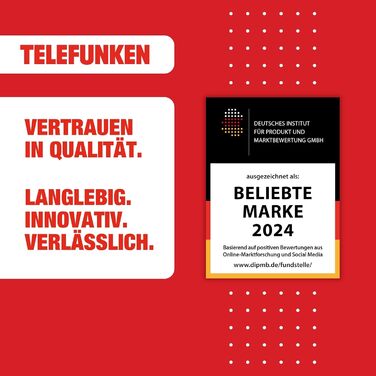 Мікрохвильова піч Telefunken Solo, 20 л, 700 Вт, 5 рівнів потужності, чорна