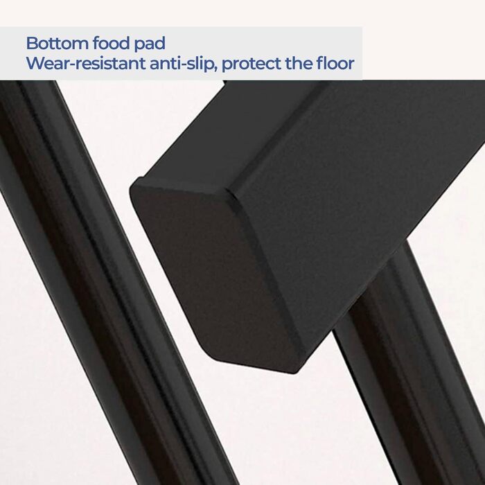 Стійка для одягу Edihome з полицею для взуття, подвійна, 110x150x54 см, металева, білий/чорний