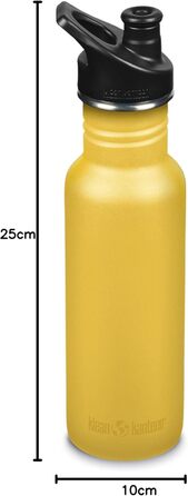 Klean Kanteen Classic Narrow Water Bottle Old Gold 532 ml