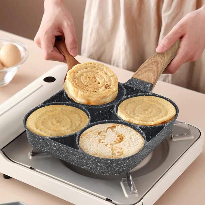 Пан для смаження Pancake Joeji's Kitchen з 4 відділеннями - антипригарне, для індукційних плит