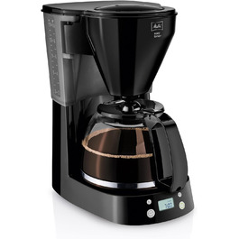 Кавомашина Melitta Easy Timer з таймером, скляна колба, стоп-крапля, 10 чашок, чорна