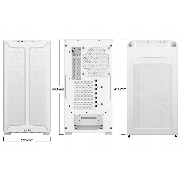 Корпус be quiet! Base 501 DX Midi Tower, білий