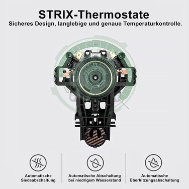 Ретро чайник з нержавіючої сталі, електрочайник та тостер-сет, 2200 Вт, 1,8 л, для чаю, кави, дитячого харчування, без BPA. Зелений вінтажний дизайн