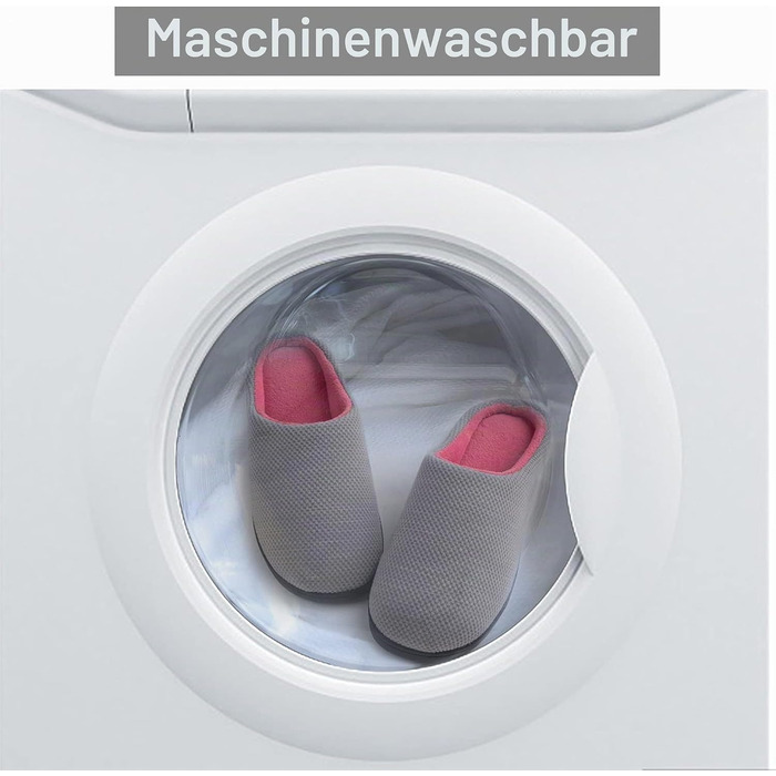Жіночі домашні капці RockDove з ефектом пам'яті (Memory Foam), в'язані, сіро-рожеві, розмір 38/39 EU