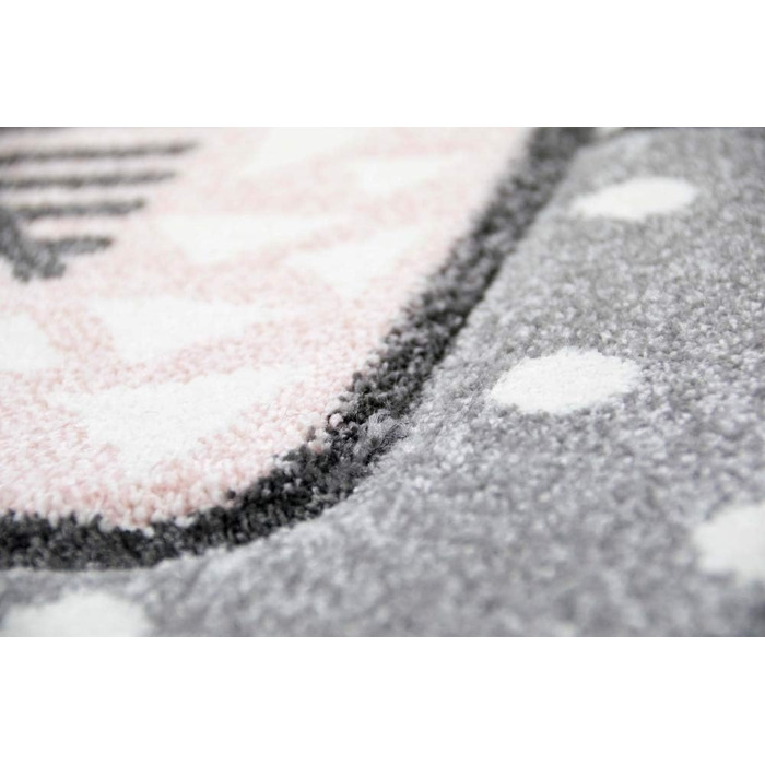 Дитячий килим Merinos Hüpfspiel, ігровий килим-батут, сіро-рожево-кремовий, 120x170 см