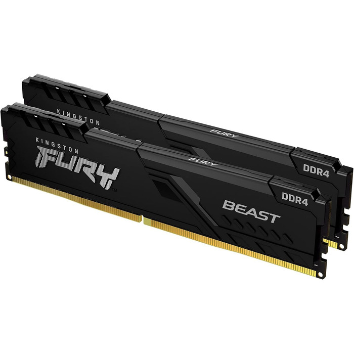 Kingston FURY Beast 32GB (2x16GB) DDR4 CL18 Комплект оперативної пам'яті для ПК, 3600MHz