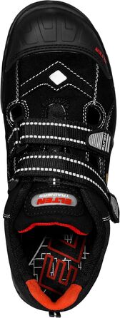 Робочі черевики ELTEN Scott Pro ESD S1PS: текстиль, пластикова капа, легкі, спортивні, чорні, 43 EU