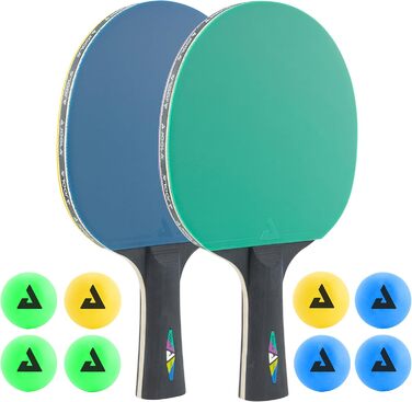 JOOLA Table Tennis Set - 2 Paddles & 8 Balls - Ideal for Families, Beginners & Pros