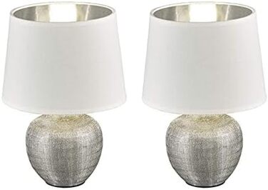 Настільна лампа Reality Leuchten Luxor, кераміка, золото, E14, 18x18x26 см (2 шт.)