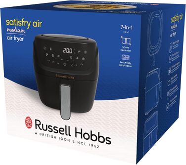 Russell Hobbs SatisFry 4L Rapid Air Fryer - 7 Functions, 10 Programs, Dishwasher Safe