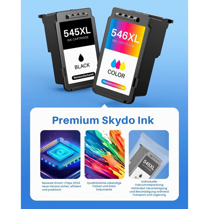 Картриджі для принтера Canon PG-545XL та CL-546XL (замінник) для серій TS3350, TS3450, TR4550, TR4650, MX490, MG2550s