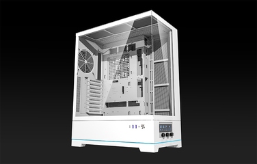 Корпус для ПК DarkFlash DY451L Midi Tower ATX, ігровий, білий (з нижнім розміщенням БЖ)