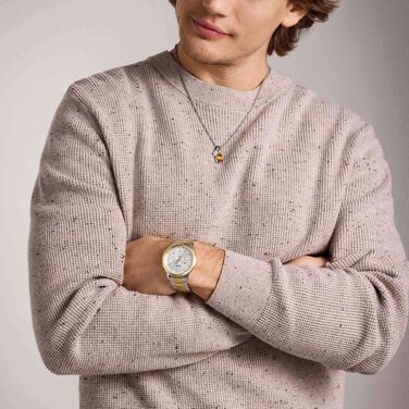 Годинник чоловічий Fossil Neutra Quartz Chronograph з браслетом з нержавіючої сталі (золото-срібло)