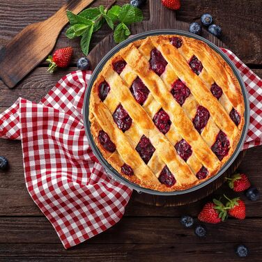 Набір форм для випічки Relaxdays, 5 шт., діаметр 12-20 см, сталь, антипригарне покриття, круглі, антрацит