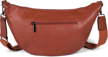 Сумка жіноча styleBREAKER на плече та через тіло Cognac велика, 37x17 см. Кросбоді, з регульованим ремінцем та двостороннім замком