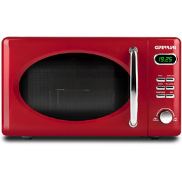 Мікрохвильова піч G3 Ferrari Sapormio Vintage, 1150W, 20 л, 8 програм, червона