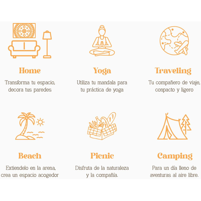 Плед для пікніка MOMOMUS XXL для пляжу та кемпінгу 210x240 см, помаранчевий - складаний, великий, без піску