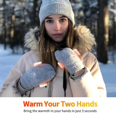 Електричні грілки для рук 2 шт. - багаторазові USB грілки для рук, 3 режими нагріву, подарунок для жінок та дітей, рожеві