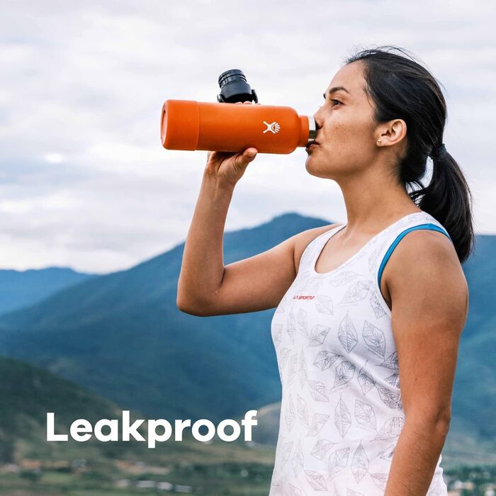 HYDRO FLASK - 621ml (21oz) Water Bottle with Lid - Vacuum Insulated, Reusable Stainless Steel Bottle - Leak-Proof Lid - Hot & Cold - Small Opening - (680 g, Moonshadow Purple, 710 ml)