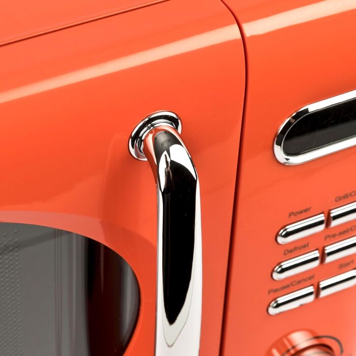 Мікрохвильова піч G3 Ferrari Sapormio Vintage, 1150 Вт, 20 л, 8 програм, оранжева