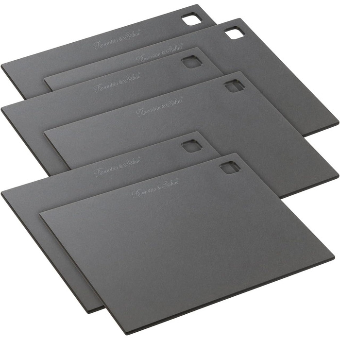 Rosenstein & Söhne Cutting Boards Wood: Set of 6 Wood Fiber Cutting Boards, Dishwasher Safe, 30 x 23.5 cm (Wooden Breakfast Boards, Wooden Kitchen Boards)…