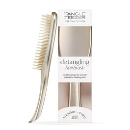 Тізер Тангл Ultimate Detangler – щітка для волосся для мокрого та сухого волосся. Розплутування, всі типи волосся, зменшення пошкоджень, шампань золото, хромоване покриття