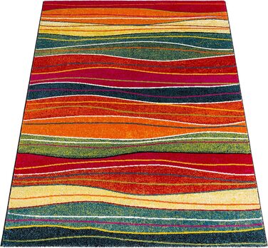 Paco Home Rug Living Room Bedroom Teen Room Short Pile Modern Vintage Abstract Patterns, Size: 200x290 cm, Color: Multicolor 4