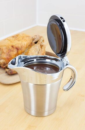 Double-walled thermal pot, silver, 450 ml