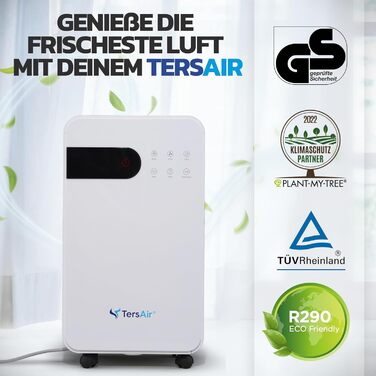 Зволожувач повітря TersAir O₂ 12л/24г, 3-в-1: зволожувач, очищувач повітря, сушарка для білизни. Електричний, для дому та підвалу