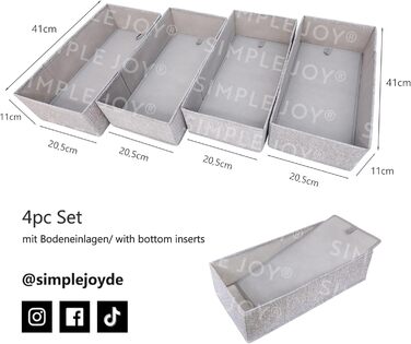 For IKEA dresser; THE ORIGINAL; perfect fit; Stable base; Drawer organization system for changing supplies, children's clothes, socks, underwear; 5-piece set (HEMNES FileFolding)