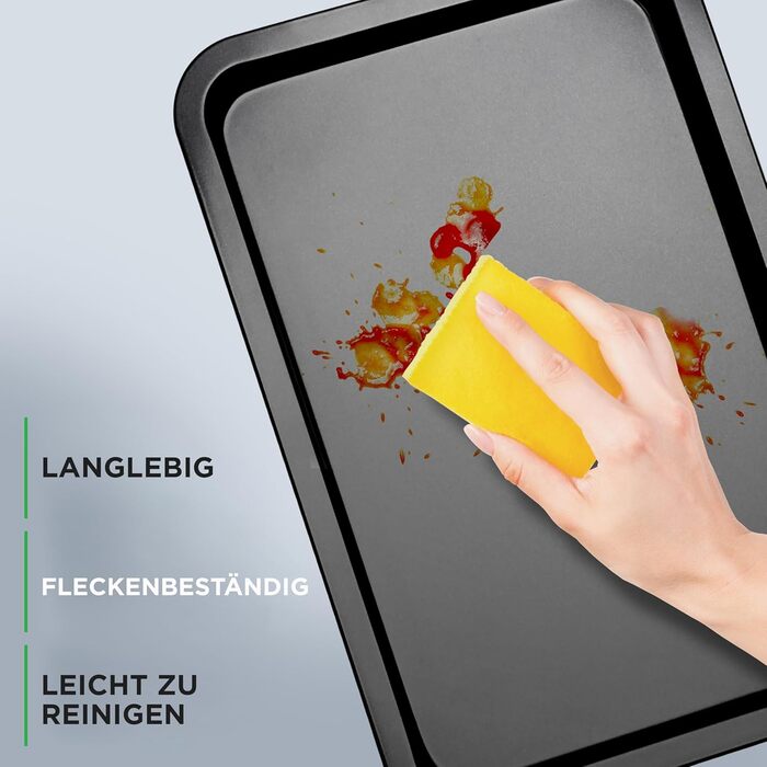 Набір для випічки Nutrichef 10 предметів з антипригарним покриттям. Включає: форма для кексів, форма для тортів, дека для піци, форми для мафінів, хліба та інше. Можна мити в посудомийній машині, складається. Чорний колір.