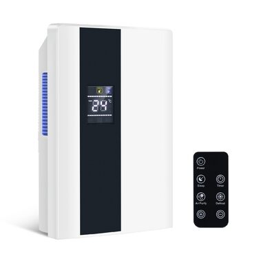 CITYBEE Електричний осушувач повітря - тихий осушувач з відведенням води, пульт дистанційного керування, таймер 24 год, автоматичне відтавання та UV-очищення. Підходить для підвалів та спалень. Потужність 2000 мл, білий.