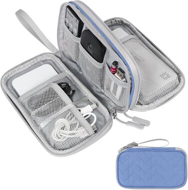 Органайзер для кабелів Skycase: компактна сумка для аксесуарів, USB, Power Bank, 19 x 11 x 5.5 см (фіолетовий)