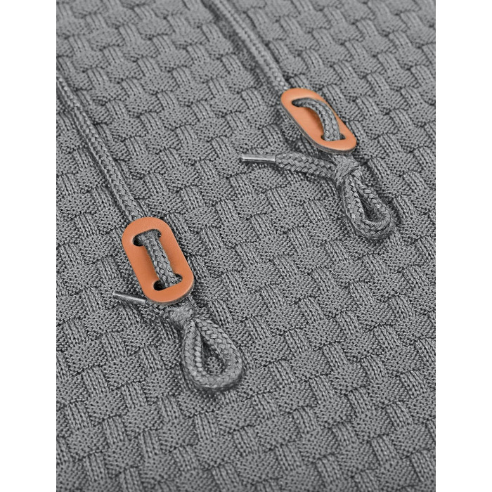 Пуловер чоловічий Tarainya, теплий светр з капюшоном, трикотажний, довгий рукав, колір сірий (C), розмір XL