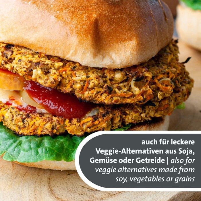 Прес для бургерів Westmark VARIO PLUS – прес для формування котлет, регульований розмір, ABS, Ø 11 см