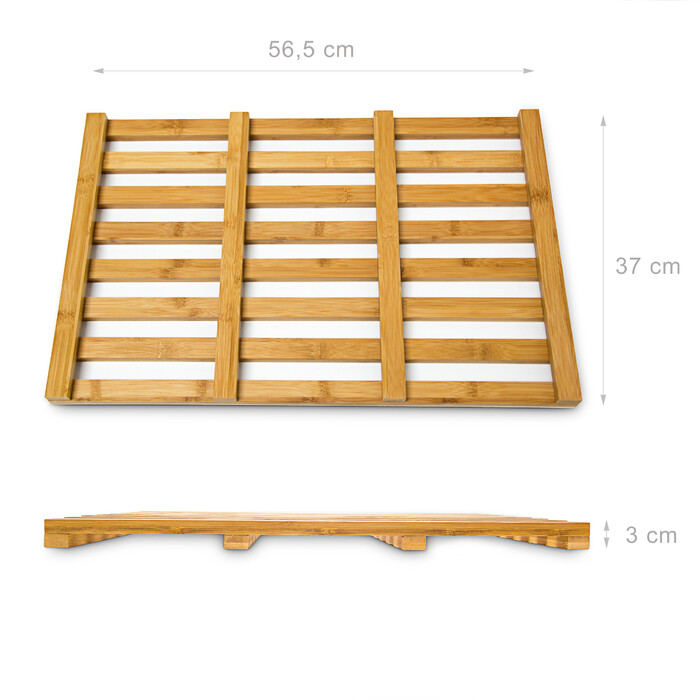 Relaxdays Bamboo Doormat